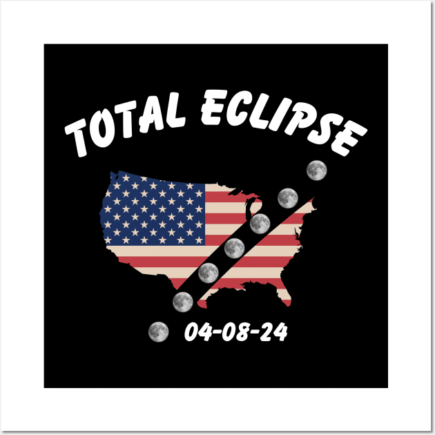 Total Solar Eclipse 2024 Wall Art by EyesArt